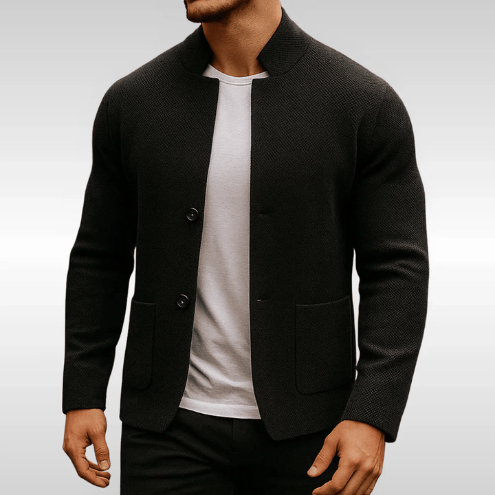 MOREL & LAURENT PARIS | GILET EN MAILLE TEXTURÉE POUR HOMME
