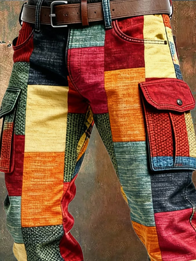 MOREL & LAURENT PARIS | PANTALON PATCHWORK DE CARGO