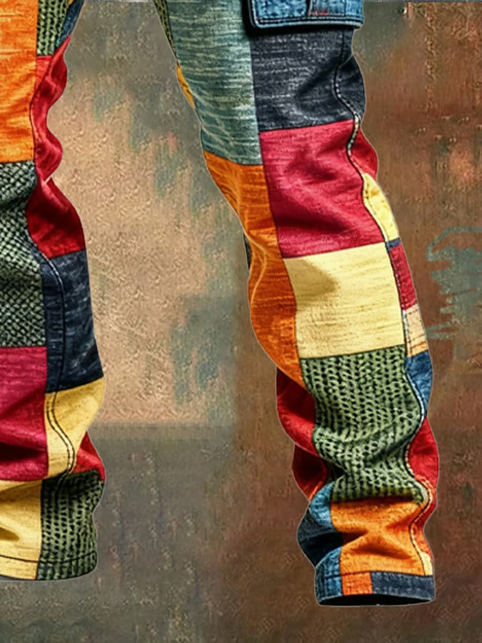 MOREL & LAURENT PARIS | PANTALON PATCHWORK DE CARGO