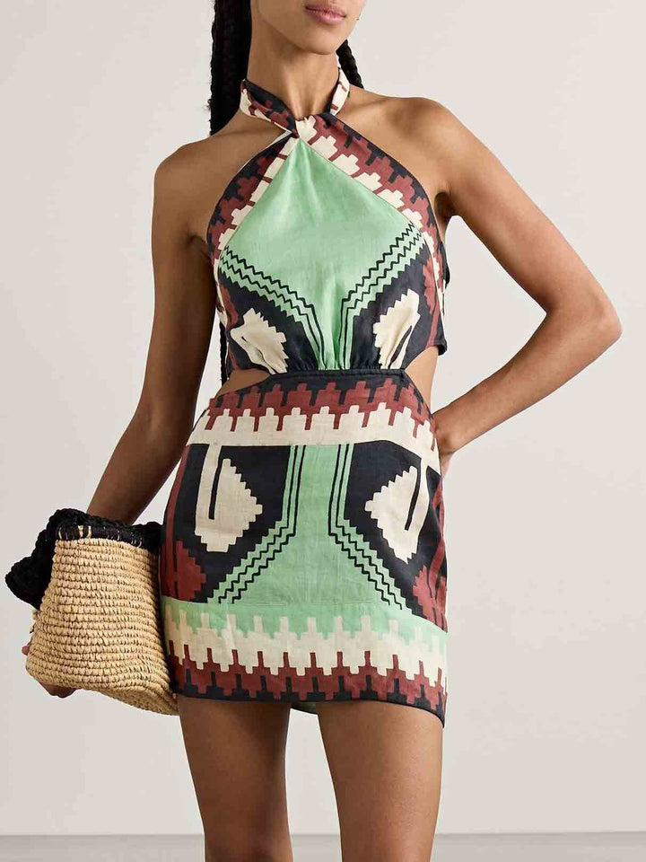 Alma | Robe mini vintage ethnique dos nu