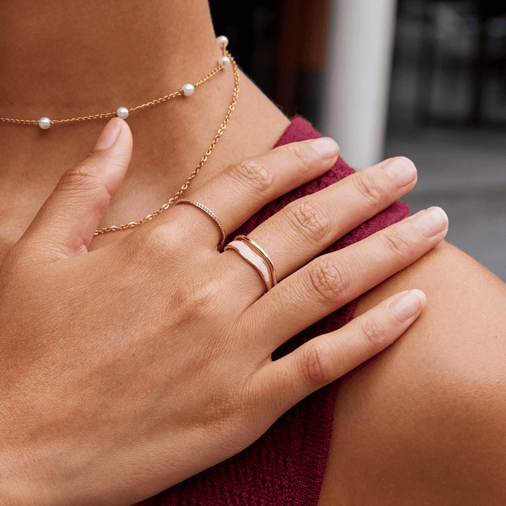 MOREL & LAURENT PARIS | BAGUE DORÉE SAHARA À COUCHES