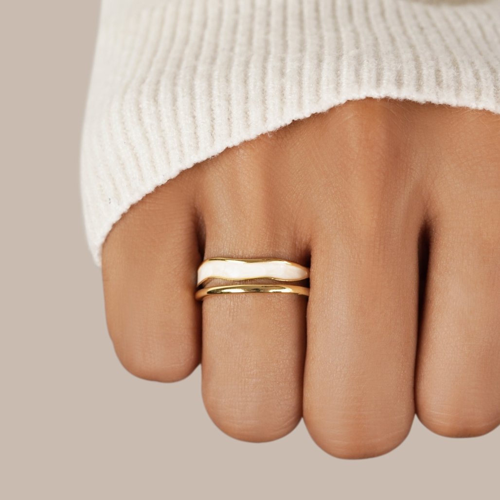 MOREL & LAURENT PARIS | BAGUE DORÉE SAHARA À COUCHES