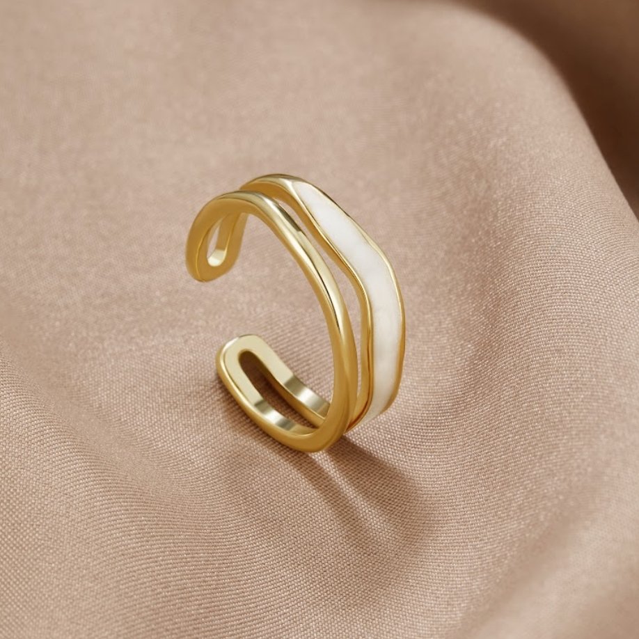 MOREL & LAURENT PARIS | BAGUE DORÉE SAHARA À COUCHES
