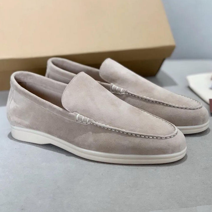 MOREL & LAURENT PARIS | Mocassins en suède élégant