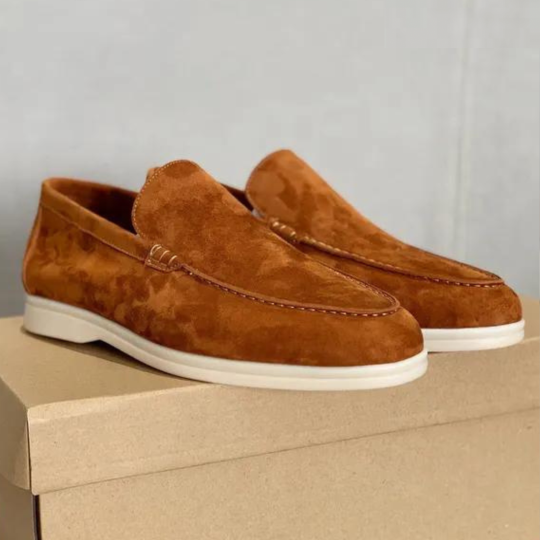 MOREL & LAURENT PARIS | Mocassins en suède élégant