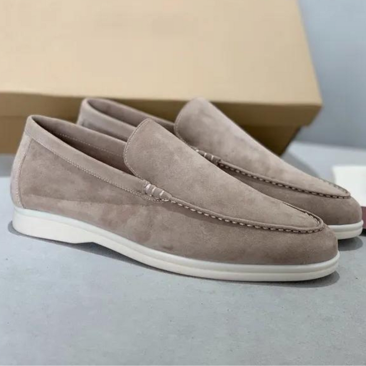 MOREL & LAURENT PARIS | Mocassins en suède élégant