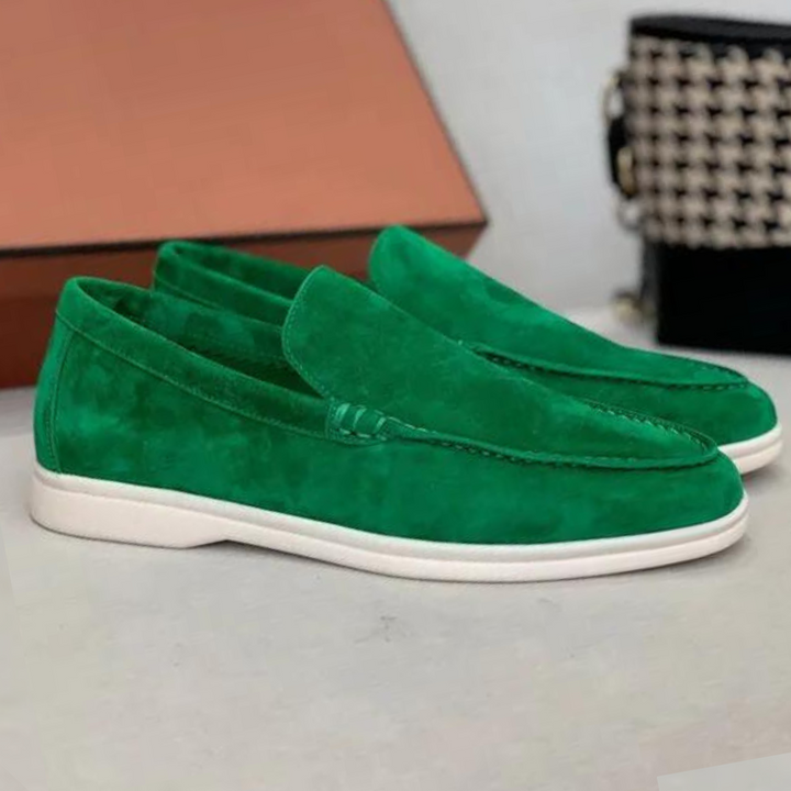 MOREL & LAURENT PARIS | Mocassins en suède élégant