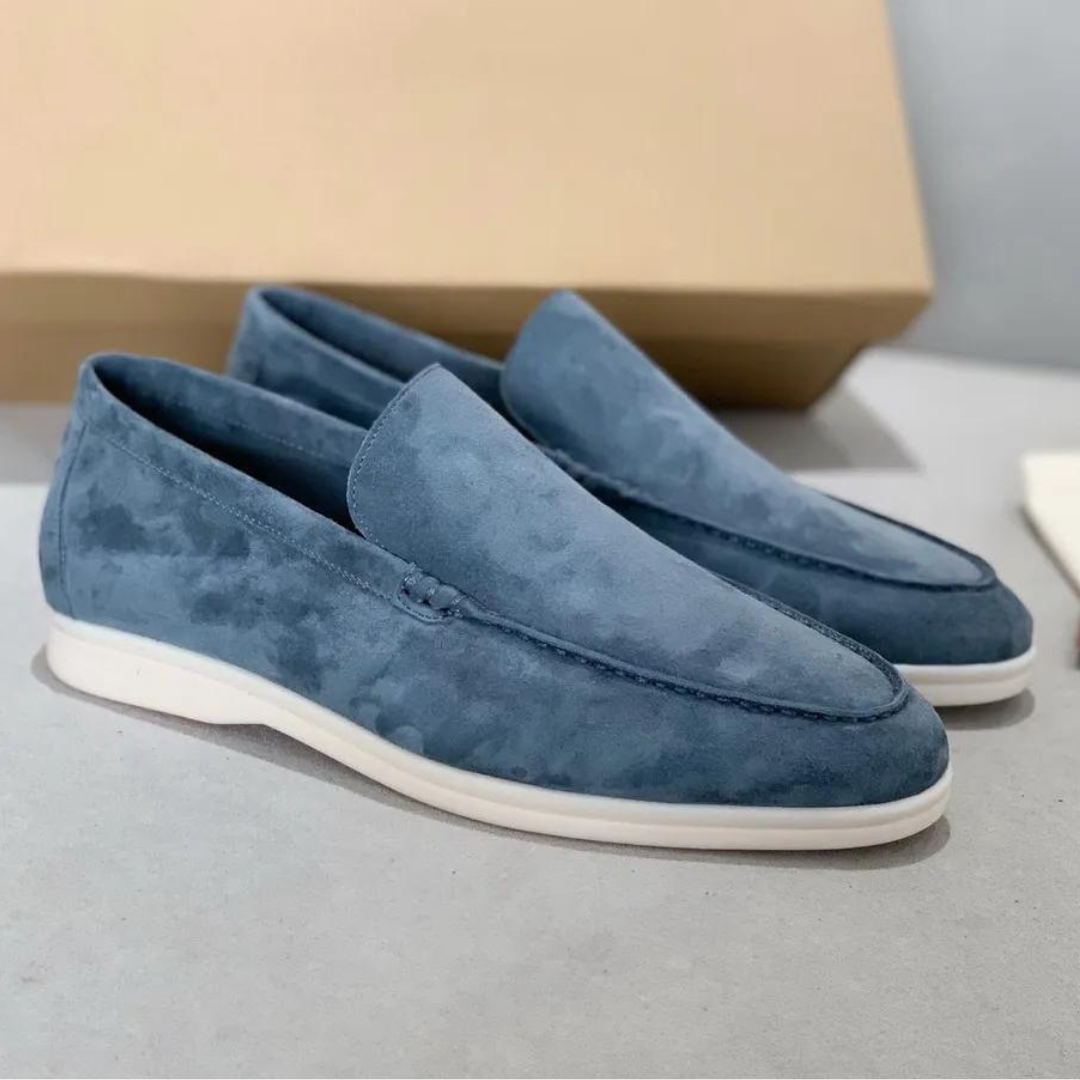 MOREL & LAURENT PARIS | Mocassins en suède élégant