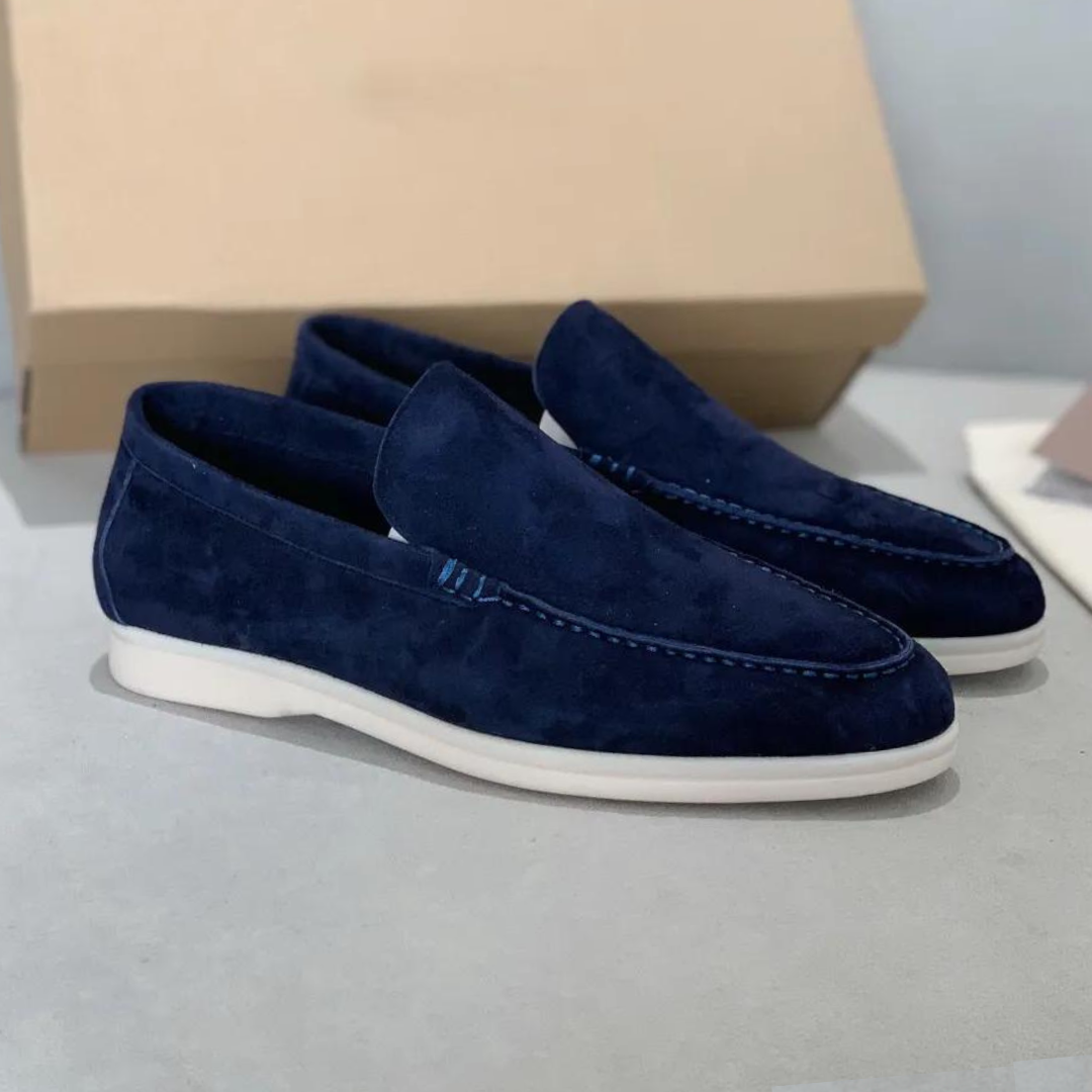 MOREL & LAURENT PARIS | Mocassins en suède élégant