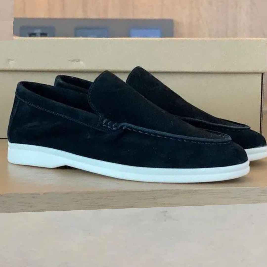 MOREL & LAURENT PARIS | Mocassins en suède élégant