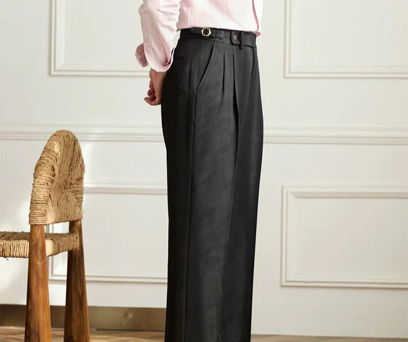 MOREL & LAURENT PARIS | Pantalon fluide taille haute élégant