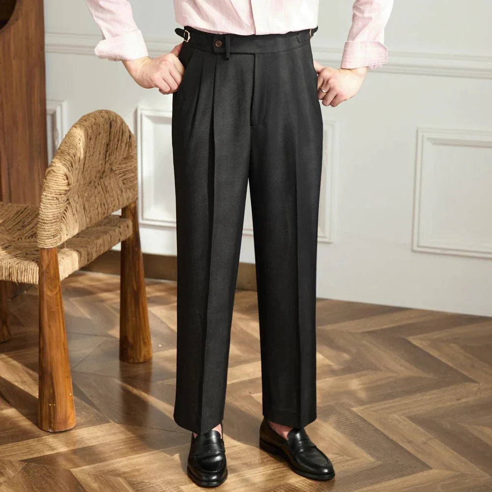 MOREL & LAURENT PARIS | Pantalon fluide taille haute élégant