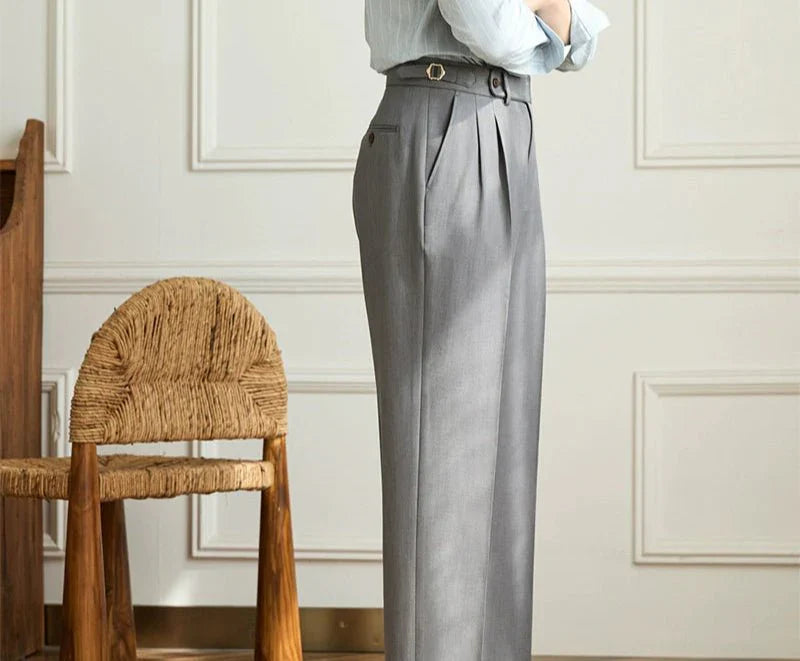 MOREL & LAURENT PARIS | Pantalon fluide taille haute élégant