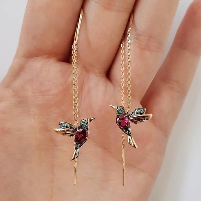 MOREL & LAURENT PARIS | BOUCLES D’OREILLES EN FORME DE COLIBRI