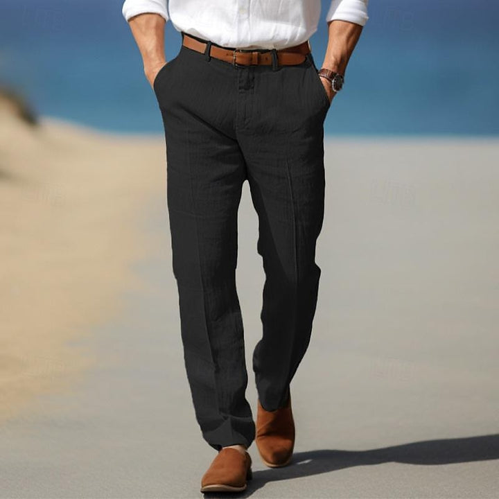 MOREL & LAURENT PARIS | PANTALON HOMME LUXE EN LIN PREMIUM