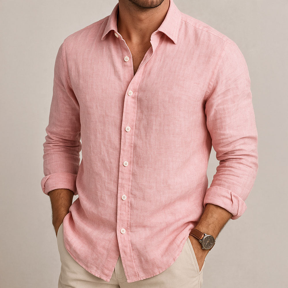 MOREL & LAURENT PARIS | CHEMISE ESSENTIELLE EN LIN POUR HOMME