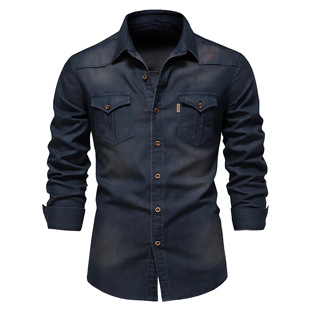 MOREL & LAURENT PARIS | CHEMISE EN DENIM POUR HOMME