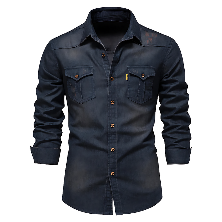 MOREL & LAURENT PARIS | CHEMISE EN DENIM POUR HOMME