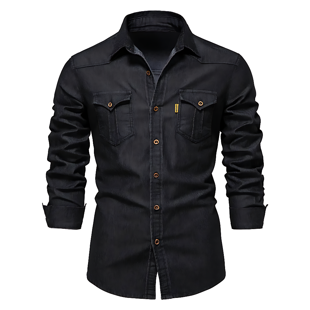 MOREL & LAURENT PARIS | CHEMISE EN DENIM POUR HOMME