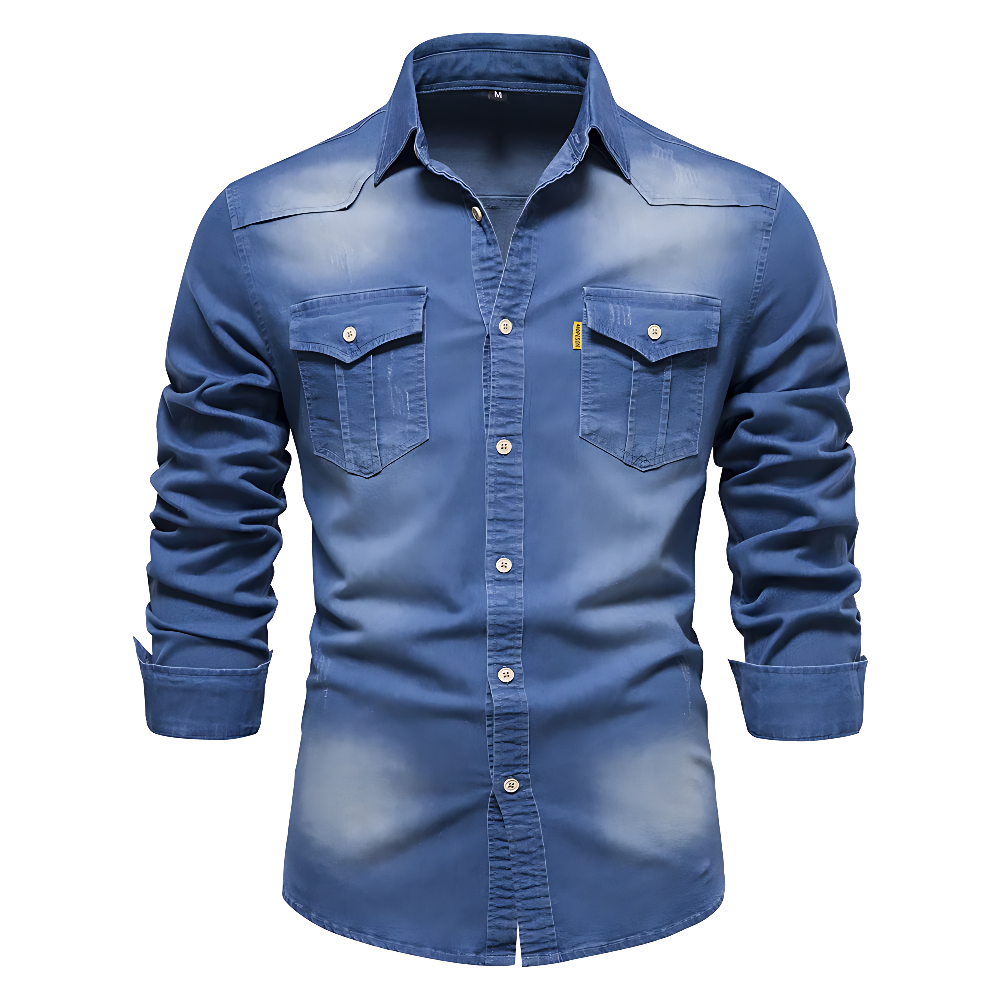 MOREL & LAURENT PARIS | CHEMISE EN DENIM POUR HOMME