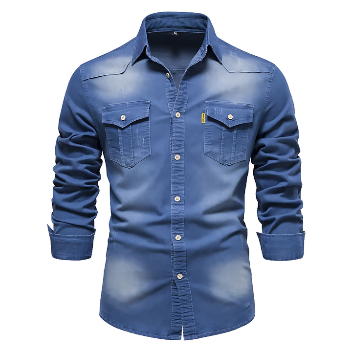 MOREL & LAURENT PARIS | CHEMISE EN DENIM POUR HOMME