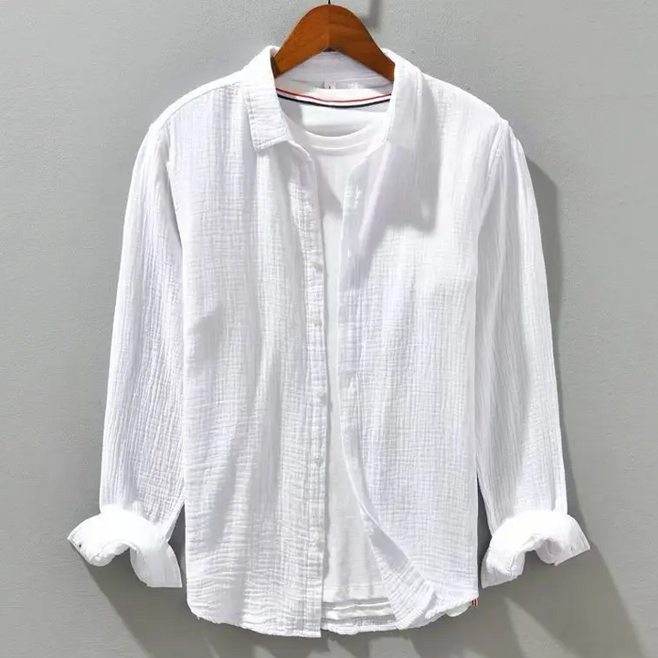 MOREL & LAURENT PARIS | CHEMISE ÉLÉGANTE EN COTON DOUX COMME DE LA SOIE