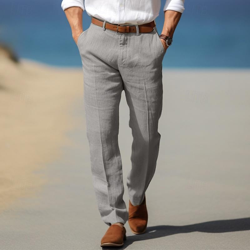 MOREL & LAURENT PARIS | PANTALON HOMME LUXE EN LIN PREMIUM