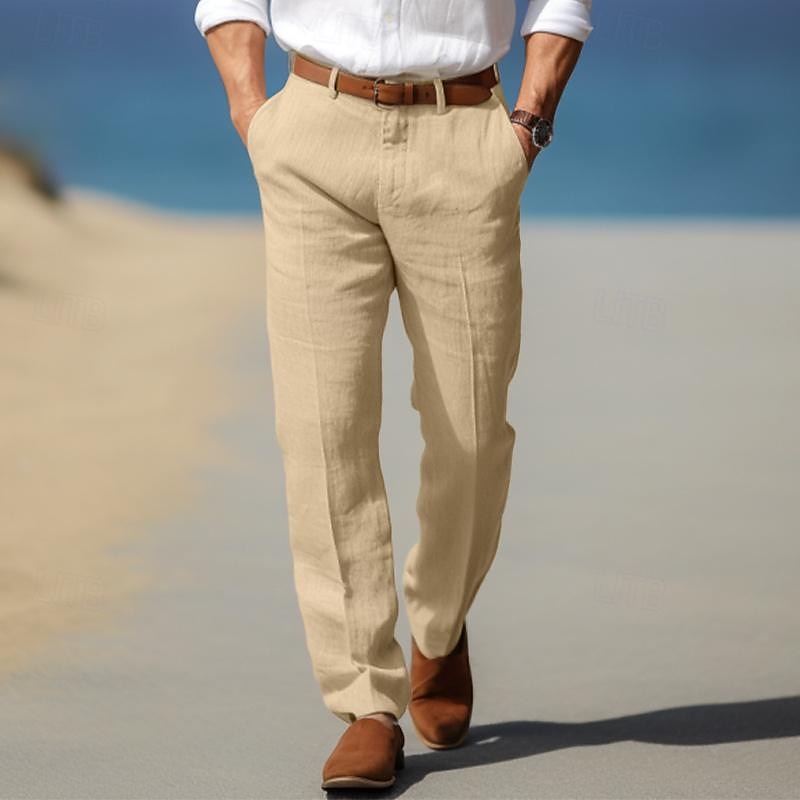 MOREL & LAURENT PARIS | PANTALON HOMME LUXE EN LIN PREMIUM
